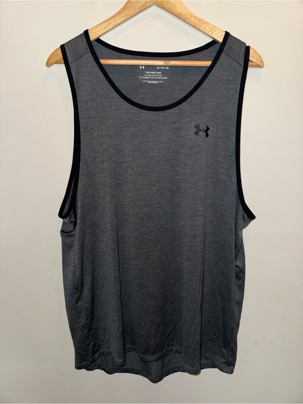 Under Armour The Tech Tank Gray Athletic Tank Top Shirt Men’s Size Extra Large